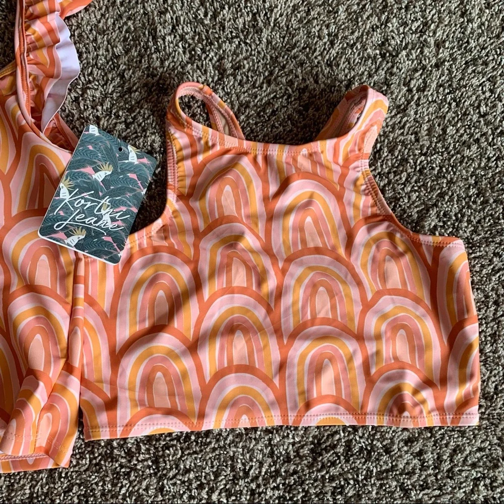 Kortni Jeane Mom & Me rainbow tops medium and size 10/12